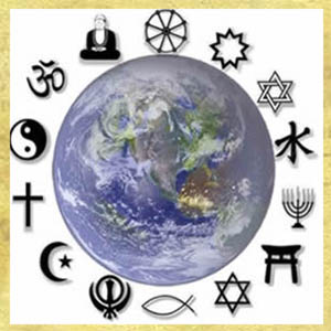 Symbols for the main Religions Of The World